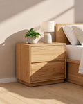 Modern Wooden Bedside Table with 2 Drawers | Premium Nightstand | Factory Price in Pakistan | The Artsy Home