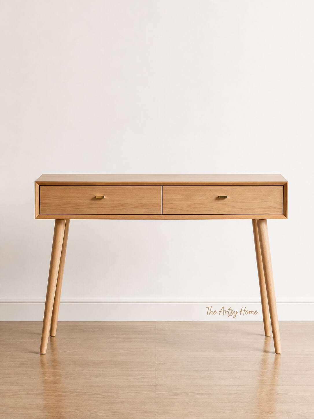 Modern Wooden Console Table with 2 Drawers | Study Desk & Vanity Table | Factory Price in Pakistan | The Artsy Home