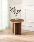 18 Inch Round Side Table – Modern Wooden End Table | 20 Inch Height | The Artsy Home