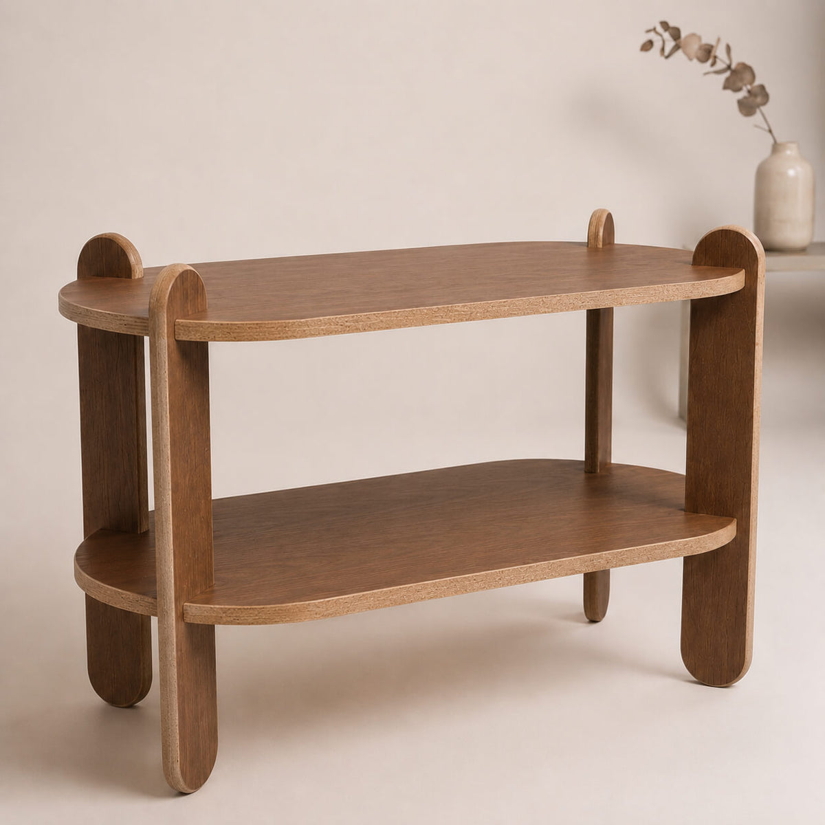 Modern 2-Tier Console Table – 36” × 12” × 25”