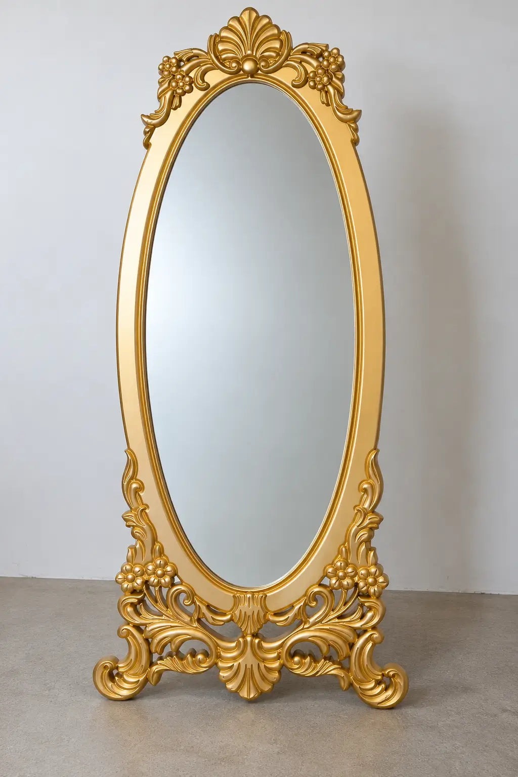 Luxury Gold Full Length Baroque Mirror – Ornate Floor Standing Mirror | The Artsy Home