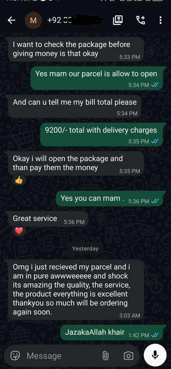 Verified buyer review 78
