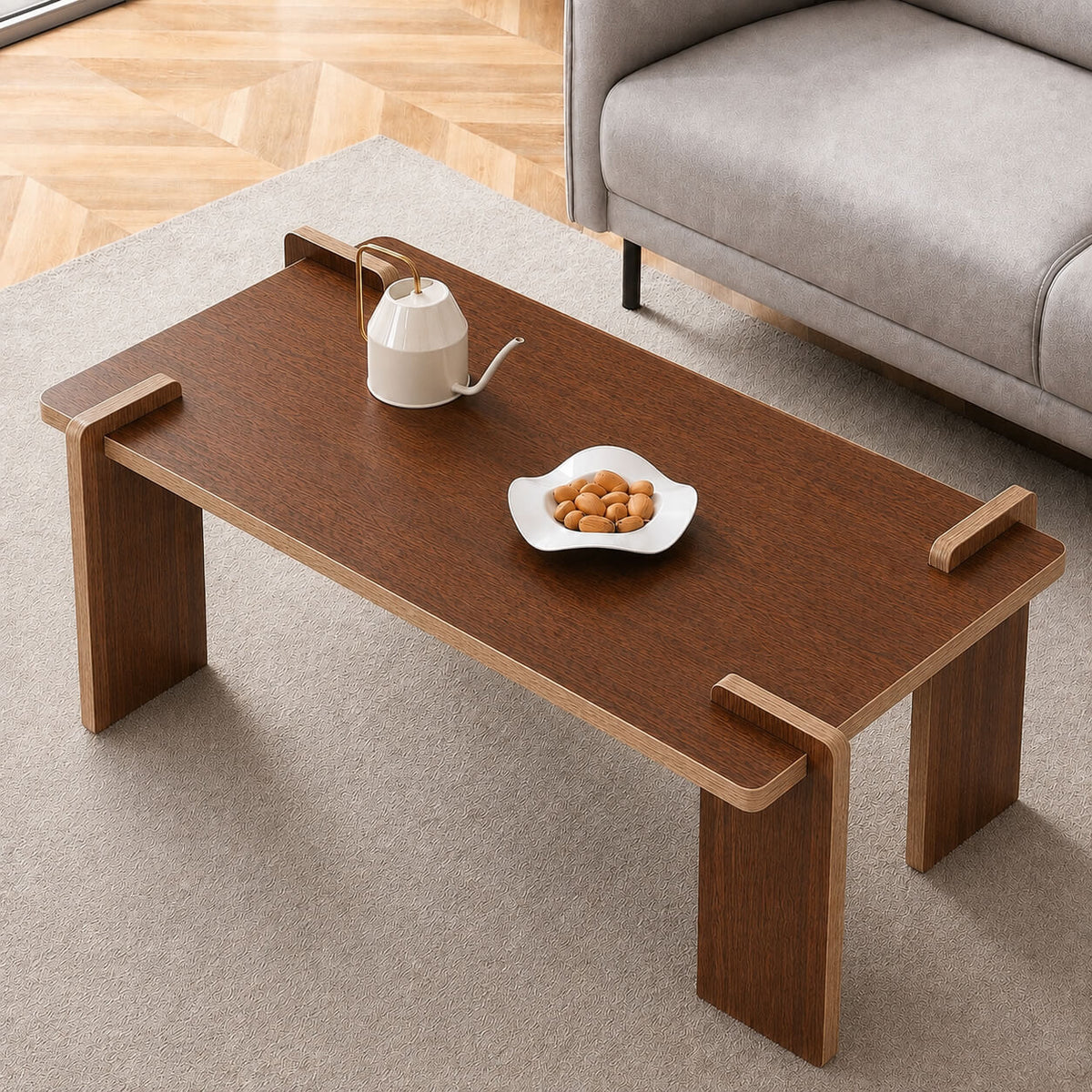 Modern Rectangular Coffee Table | Premium MDF Wood Finish