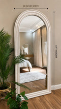 6 Ft Arched Full Length Mirror – 32 Inch Wide | The Artsy Home