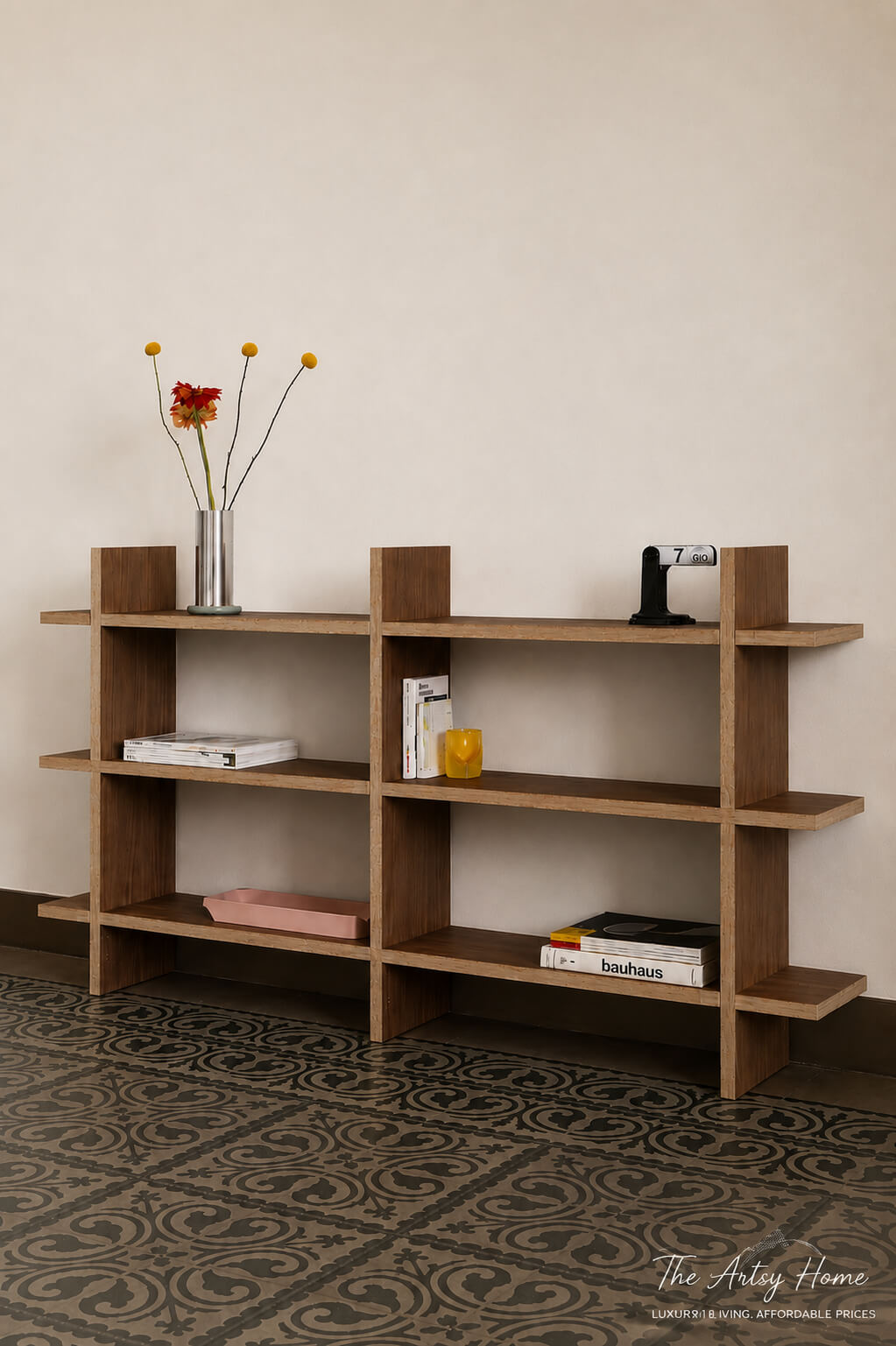 Modern 4-Tier Storage Shelf – 48” × 12” × 36”