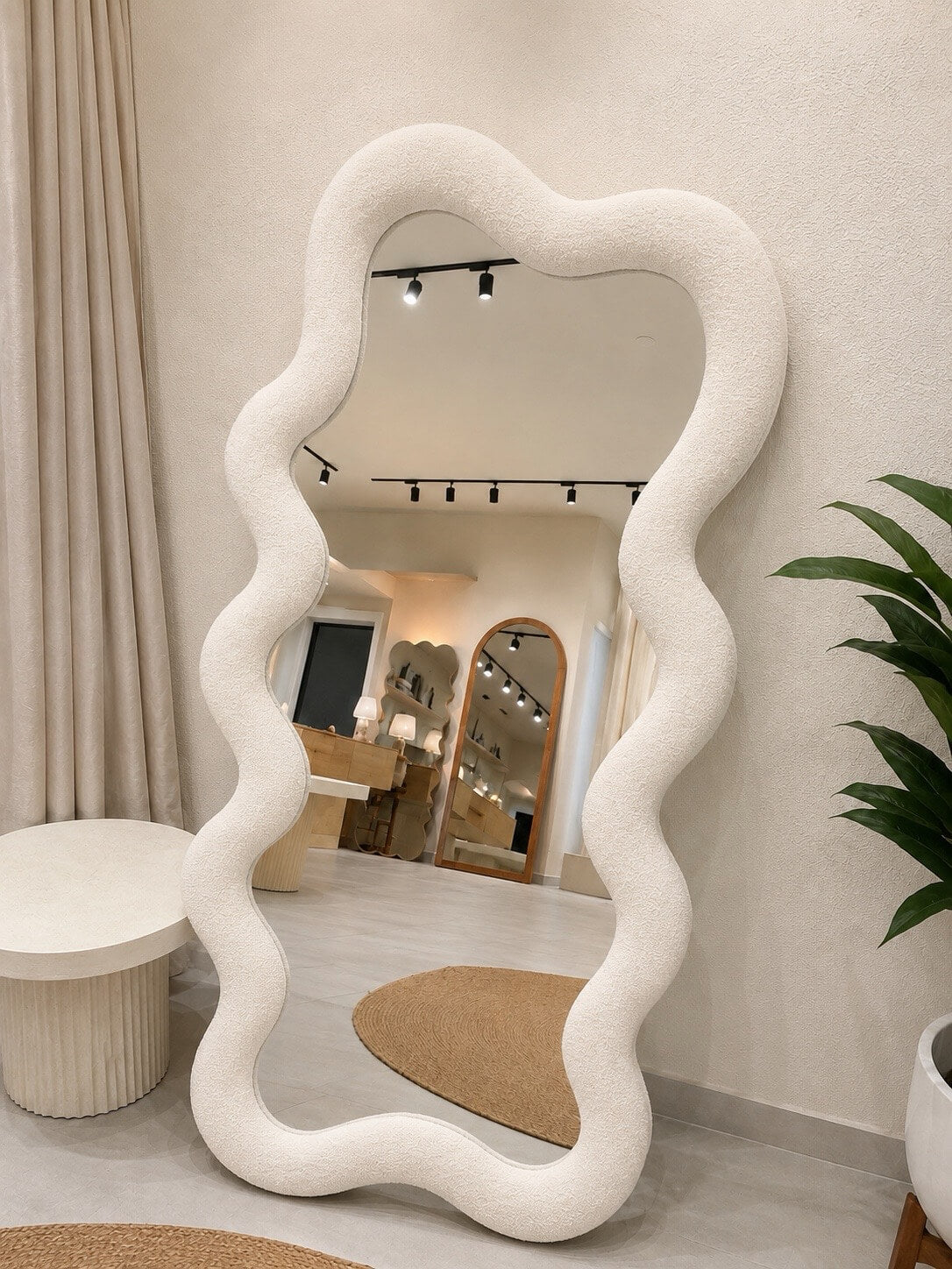 Organic Wavy Full Length Mirror 6x2.5 Feet