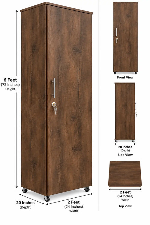 6 Feet Wooden Storage Cabinet - product image 2