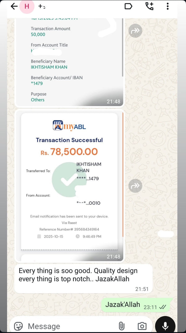 Verified buyer review 140