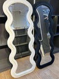Luxury Velvet Fabric Full-Length Mirror with Stand (6 × 2.4 Ft)