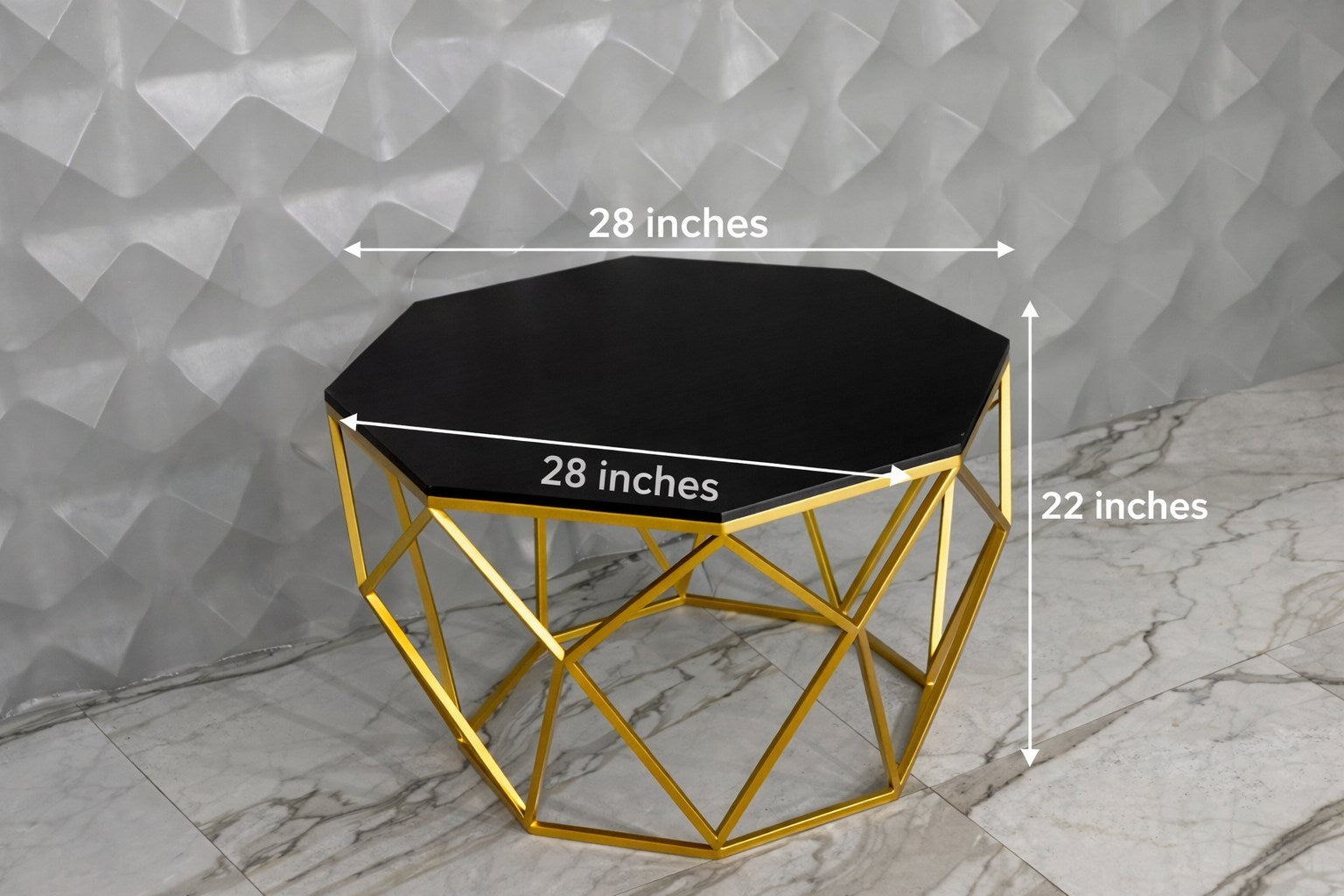 Hexa Metal Center Table