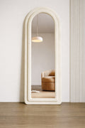 Luxury Arched Full Length Floor Mirror 6×2 Feet with Wooden Stand