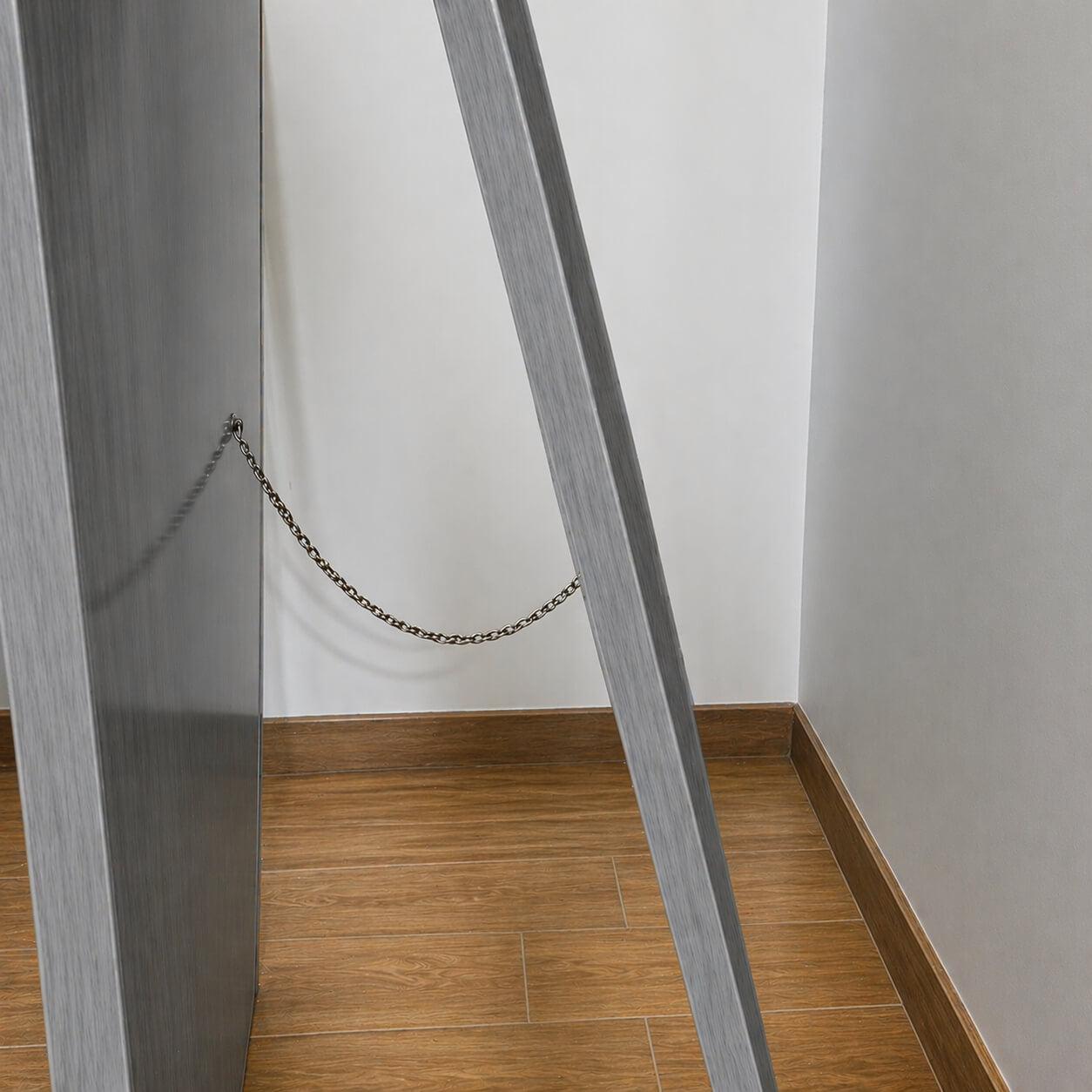 6x2 Ft Grey Full Length Mirror with Stand | Modern Dressing Mirror